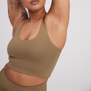 Girlfriend Collective Cleo float bra in Driftwood (XS)